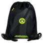 Preview: Borussia Dortmund BVB Turnbeutel Neon 41 x 43 cm Schwarz